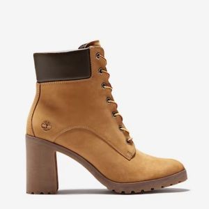 TIMBERLAND WOMEN'S ALLINGTON LACE-UP 6-INCH BOOTS LIGHT TAUPE NUBUCK A423Q